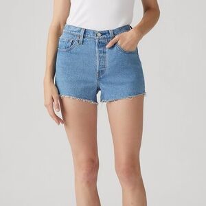 Levi's Light Blue Denim Jean Shorts